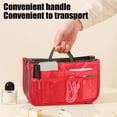thumbnail image 4 of Bolsa organizadora de viaje con doble cremallera y bolsillos de malla.Bolsa multifuncional tipo bolsa dentro de otra bolsa para cosméticos,artículos de aseo y dispositivos electrónicos.Inserto de, 4 of 6