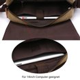 thumbnail image 3 of Men's canvas shoulder bag, men's bag, laptop bag for 14 inch laptop, shoulder bag/courier bag/messenger bag, khaki, 3 of 5