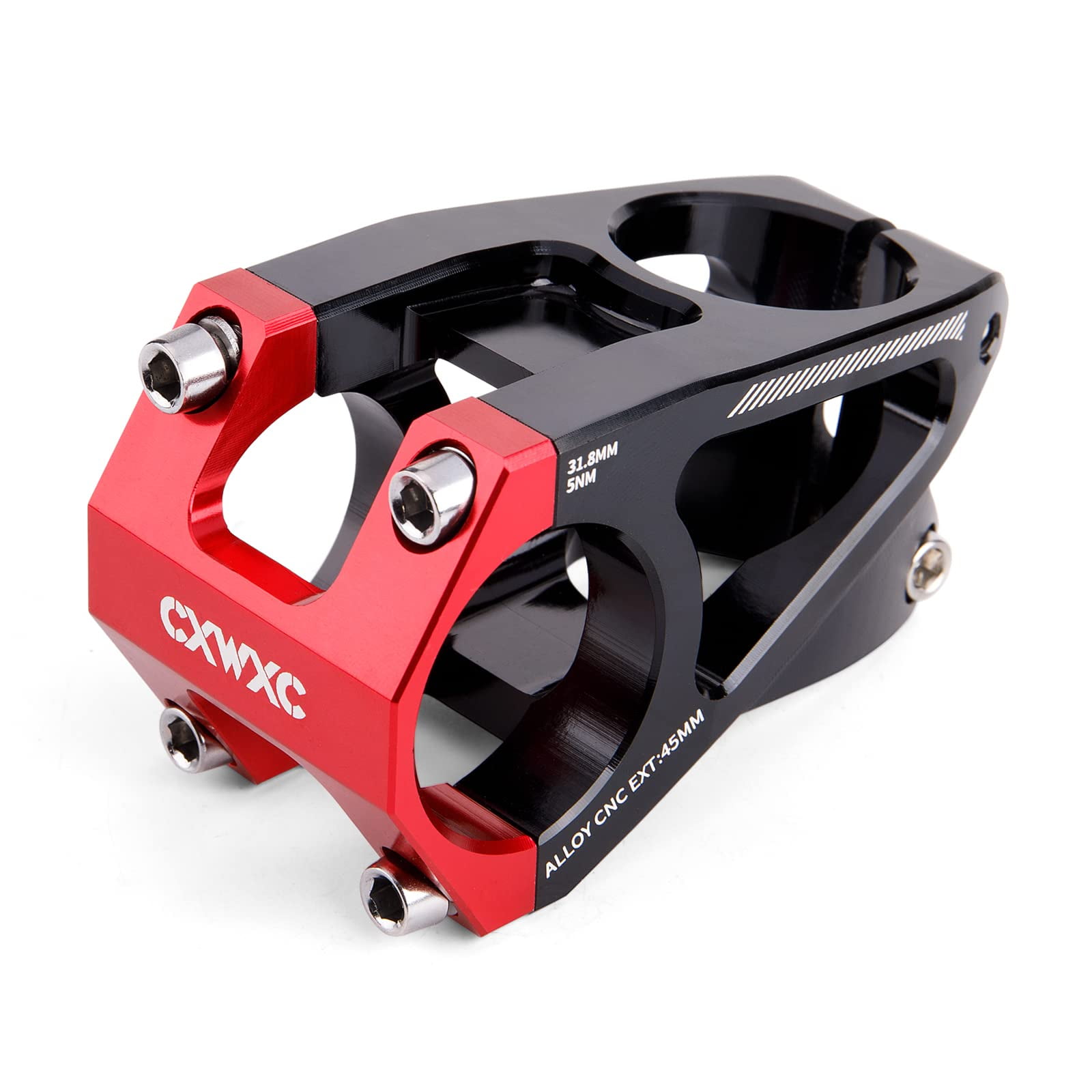 CXWXC 31.8 Bike Stem Short Mountain Road Bike Stem Aluminum Alloy