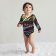 thumbnail image 4 of Xecao Colorful Dragon Head Profile Print Baby unisex-baby Cotton Long-sleeve Bodysuits-6 Months, 4 of 6