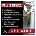 thumbnail image 6 of Pressure Washer Pump 3000 PSI 3/4 Inch Shaft Mi-T-M Replacement -1504 CM-1503 CM-2003, Troy-Bilt Karcher Compatible, Horizontal Gas Powered Washer, 6 of 9