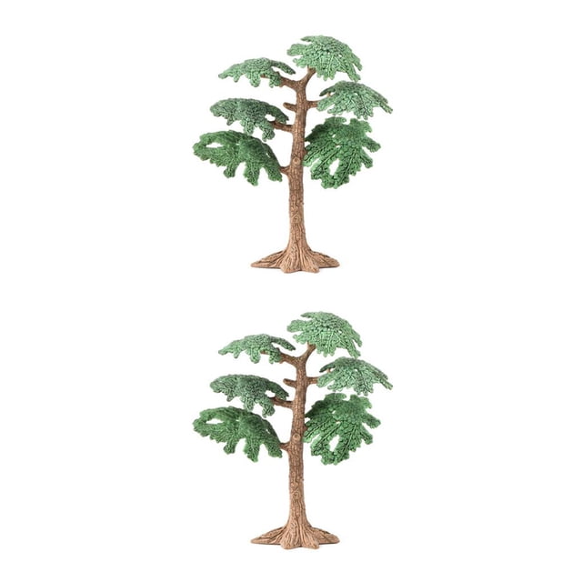 Matsuzay Fairy Pine Simulational Miniature Trees Plastic Artificial Plants Ecological Toys Accessories Landscape Forest Simulation 13.5 cm 2Conjunto