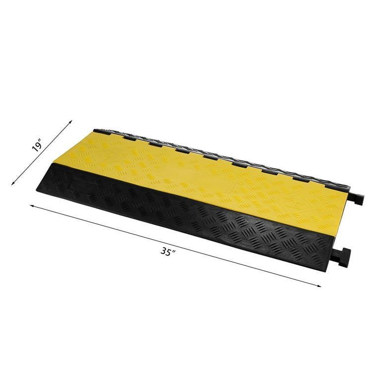 VEVOR 39 in. x 5 in. Cable Protector Ramp 2000 lbs. Load Raceway Cord Cover  Speed Bump for Traffic Home Warehouse (3-Pack) XKCDLBHQRSXXJYDBDV0 - The  Home Depot