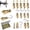 120, variant on 221Pcs Self Drilling Drywall Anchors Kit with Screws, Ceiling Hooks & Magnetic Wristband -No Drill Needed, Reusable Anchors for TV, Shelves, Cabinets - Zinc Plated Steel & Stainless Drywall Repair