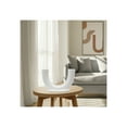 thumbnail image 4 of Modern U-Shaped Ceramic Stoneware Vase - Minimalist Decorative Flower Holder for Home, Living Room, Bedroom & Office - Elegant Accent Piece - 8" White, 4 of 12