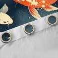 thumbnail image 4 of Feelyou Japanese Fish Child Blackout Curtains Set of 2 (52x84 Each), Tokyo Cherry Blossoms Window Curtains, Cartoon Animal Curtains and Drapes, Black Out Curtains Decor, 4 of 6