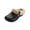 Gray, variant on Women's Lined Clogs Fur Lined Garden Shoes Winter Warm Fleece Slip On Mules Anti Slip Waterproof House Shoes Outdoor