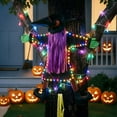 thumbnail image 4 of Halloween Decorations Outdoor Crashing Witch 44 Inch Flying Crashed Witches Hanging into Tree Halloween Decor for Yard Garden Porch Patio, 4 of 8