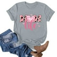 thumbnail image 3 of Meichang T-Shirts pour Femmes Drôles comme une Maman T-Shirts Graphiques Manches Courtes Col Rond Blouses Coupe Ample Décontractée Été Gris TG, 3 of 6
