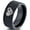 Black Flat Tungsten, variant on Tungsten Gaming Gamer Video Game Love Heart Emoji Band Ring 8mm Men Women Comfort Fit Black Step Bevel Edge Brushed Gray Polished