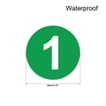 thumbnail image 2 of Unique Bargains 50mm Dia PVC Round Number Stickers Number 1-20 Green, 2 of 4