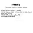 thumbnail image 2 of CMX Front Ceramic Disc Brake Pads CMX-D908 for Car Toyota Camry Lexus IS250 GS300, 2 of 9