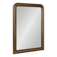 thumbnail image 1 of Kate and Laurel Kinsman Traditional Rounded Arched Wall Mirror, 26 x 36, Gold, Decorative Contemporary Tall Wood Mirror with Radius Corners for Vertical or Horizontal Display, 1 of 8