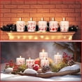 thumbnail image 4 of Frascos navideños de vidrio para velas Ziliny, 10 unidades, 200 ml, con tapas de corcho, 4 of 6