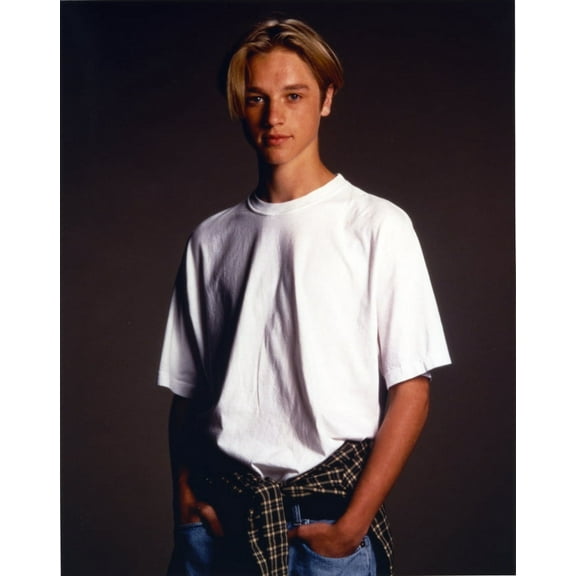 Devon Sawa wearing White Shirt Photo Print (24 x 30)