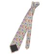 thumbnail image 5 of Naloa Dog Doing Yoga Print Solid Color Tie Formal Necktie for Men，Suitable for business, daily life, work, 5 of 5