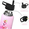 thumbnail image 4 of Flamingo Gifts 32oz Water Bottles for Women Girls, Pastel Aesthetic Stainless Steel Leak Proof Sport & Gym Water Bottle with Flip Straw & Spout Lid (1 PC), 4 of 6