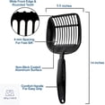 thumbnail image 5 of Cat Litter Scoop, Aluminum Alloy Sifter, Kitty Metal Scooper, Deep Shovel, Long Handle, Poop Sifting, Kitten Pooper Lifter, Durable, Heavy Duty, for Litter Box Black, 5 of 6