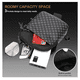 thumbnail image 5 of Bolso Bandolera De Cuero Impermeable Con Estampado De Cuadro Belug, Gris NEGRO, 5 of 5