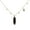 Rose Gold, variant on Queen of Black Diamond Necklace 18K Yellow Gold over 925 Sterling Silver | Everyday Jewelry for Women, Birthday Gift for Her