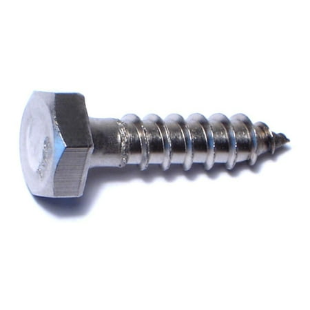 

1/4 x 1 18-8 Stainless Steel Hex Head Lag Screws HLSHSS-123