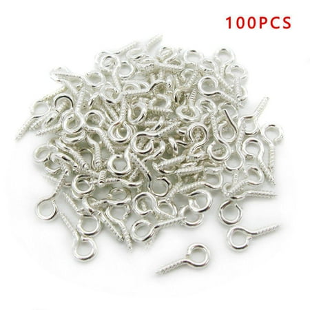 Pins Jewelry Findings - 100pcs Screw Eyes Pin Findings for Clay Jewelry Resin Bead Plastic 10mm