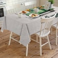 thumbnail image 4 of Hello Spring Rectangle Tablecloth, Easter Flowers Green Truck Vintage Floral Grey Waterproof & StainResistant Tablecloth, Washable Oil-proof Table Cover for Dining/Party/Wedding/Buffet 54x108 In, 4 of 9