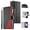 Black, variant on For Samsung Galaxy A16/A17 4G 6.7" Splicing Multi Card Slots/Pocket Zipper Wallet Strong Magnetic Attachment/Closure,  PU Leather Flip Wallet Case With Hanging Rope,Brown,For Galaxy A16/A17(4G)