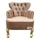 thumbnail image 1 of Sillón Individual Vintage MARDAM Terciopelo Beige Diamante Alto 80 cm Ancho 60 cm Fondo 60 cm, 1 of 3