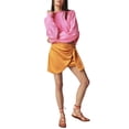 thumbnail image 1 of xiaxaixu Hauts Courts d'Automne pour Femmes Couleur Unie Col Rond Côtelé Manches Longues Pulls Amples de Printemps, 1 of 5