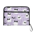 thumbnail image 7 of Accordion File Organizer with Zip Closure 13 Pockets Expanding File Folder Letter A4 Paper Document Organizer for Home Office Ghost with A Bow Tie, 7 of 7