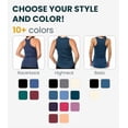 thumbnail image 4 of Merino.tech Women’s Tank Top - 𝗠𝗼𝗶𝘀𝘁𝘂𝗿𝗲 𝗪𝗶𝗰𝗸𝗶𝗻𝗴 Merino Wool Tank (XS-XXL) - Color, 4 of 10