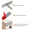 thumbnail image 3 of 5M Flexible U-Shape Edge Banding Furniture Edge Strip Self Adhesive Edging Trim Edge Protector for Countertop Cabinets, 3 of 7