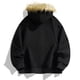 thumbnail image 4 of pstuiky camisas de hombre de manga larga, Chaqueta tipo cárdigan con cremallera y capucha de manga larga de color liso para hombre tops de invierno para hombre xl, 4 of 9