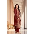 thumbnail image 4 of Party Wear Shalwar Kameez Suits Indian Pakistani Designer Plazzo Pant Dresses ( Red, 5XL - 52 ), 4 of 7