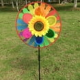 thumbnail image 4 of JWQFBC DIY Sunflower Windmill Pinwheel Wind Chime Flower Decoration Toy - Rainbow, 4 of 9