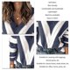 thumbnail image 5 of Suéter De Mujer Cuello En V Manga Larga Moda Transpirable Hueco Jersey Rayas Mujer Suéter Denim Azul S, 5 of 6