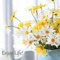 thumbnail image 5 of GRNSHTS 12Pcs Artificial Daisy Flowers 20" Outdoor UV Resistant Silk Flowers Fake Wildflowers Faux Greenery Shrubs Plants with Stems Arrangements for Home Garden Vase Decor (White), 5 of 6