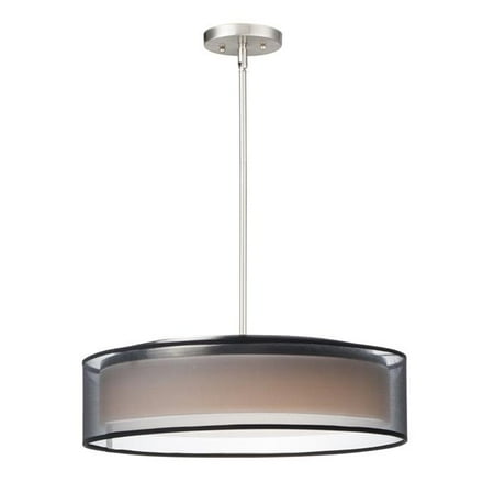 

20 in. Prime LED Single Pendant Ceiling Light Satin Nickel