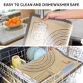 thumbnail image 4 of Estera Para Hornear 28 "" X 20 "" Estera Grande De Silicona Antideslizante Para Repostería Para Hornear Con Medición Esteras De Silicona Antiadherentes Para Mostrador De Cocina Tapete Para Fondant Est, 4 of 5