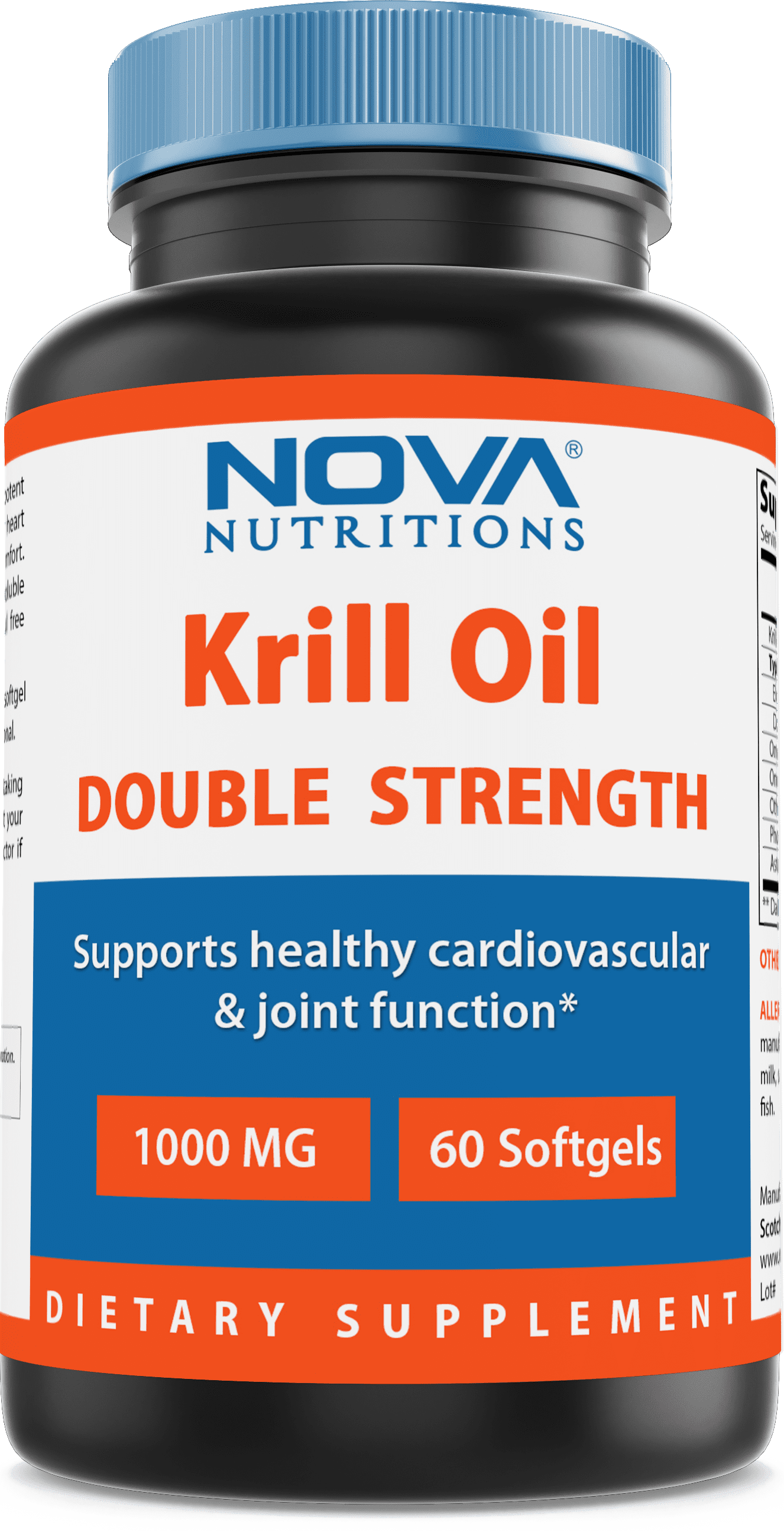 Nova Nutritions Krill Oil 1000 mg 60 Softgels