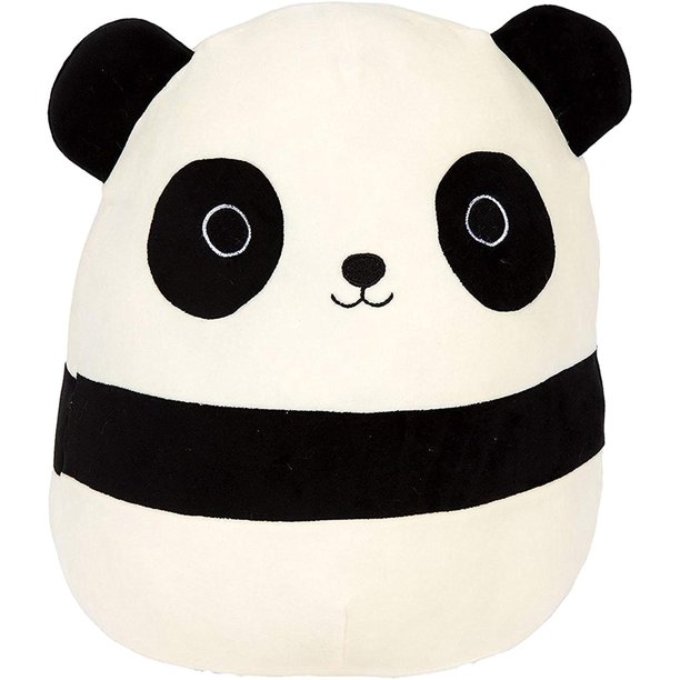 minecraft panda plush pillow black