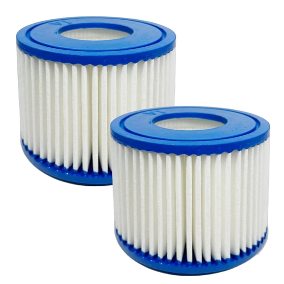 MaximalPower 2x Replacement Type VI Filter Compatible for BestWay SaluSpa Lay-Z-Spa SUNSET FILTERS VI Volca Spares Size VI POOLPURE PLF-INTV1 Coleman SaluSpa 90352E, 58323E, 58323 Filter Pump