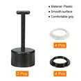 thumbnail image 3 of Uxcell E26/E27 Socket Ring Removal Tool T Type with Lamp Shade Socket Rings Black 2 Set, 3 of 6