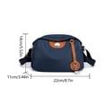 thumbnail image 3 of Bolso de hombro Compuesto Nylon transpirable Almohada Crossbody Mujer Viaje de compras Azul oscuro Azul Wdftyju Para Estrenar, 3 of 3