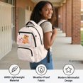 thumbnail image 4 of FUIALDOLG Breathable 17 Inch School Bag with Heart Print, 600D Polyester Large Capacity Multi Pocket Bookbag for Back to School Daily Use, 4 of 10