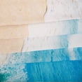 thumbnail image 3 of Beach Shower Curtains, Blue Shower Curtains with Hooks, Coastal Seashell Starfish Bathroom Decor, Blue Beige Ocean Sky Shower Curtain Sets Machine Washable, 72" W x 72" H, 3 of 6