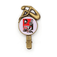 thumbnail image 1 of Chine Rouge Éducation Publicité Appel Épingle à Cheveux Broche Broche Vintage Métal, 1 of 3