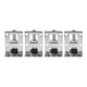 thumbnail image 3 of 4 patas niveladoras ajustables para muebles, rosca M10, con tuercas de seguridad para gabinetes. Perno de 55 mm, 3 of 9