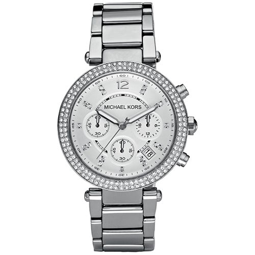 Ved lov Awaken tæppe Michael Kors Women's Chronograph Parker Stainless Steel Bracelet Watch  MK5353 - Walmart.com